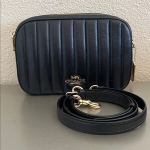 Coach Quilted Jes Crossbody / Black